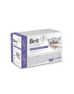 BRIT Veterinary Diet Grain Free Gastrointestinal Cat Fillets in Gravy Lamb 12x85g per gatti con problemi gastrointestinali