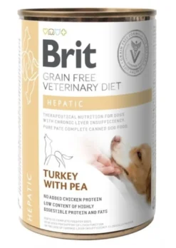 BRIT Veterinary Diet Hepatic Turkey&Pea 24x400g