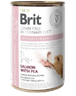 BRIT Veterinary Diet Hypoallergenic Salmon&Pea 24x400g