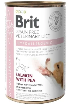 BRIT Veterinary Diet Hypoallergenic Salmon&Pea 24x400g