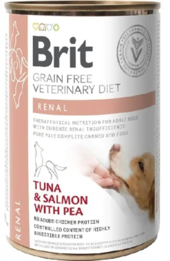 BRIT Veterinary Diet Renal Tuna&Salmon&Pea 12x400g