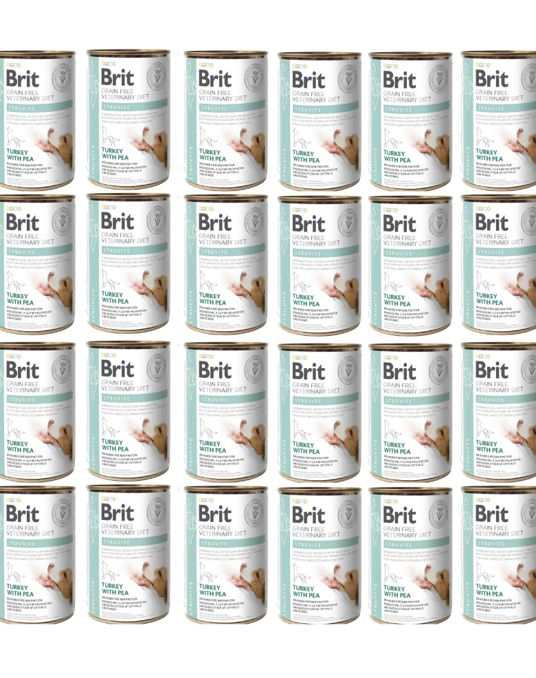 BRIT Veterinary Diet Struvite Turkey&Pea 24x400g