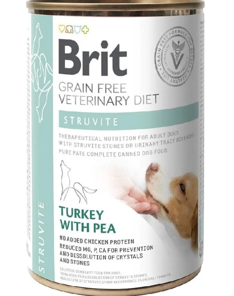 BRIT Veterinary Diet Struvite Turkey&Pea 24x400g