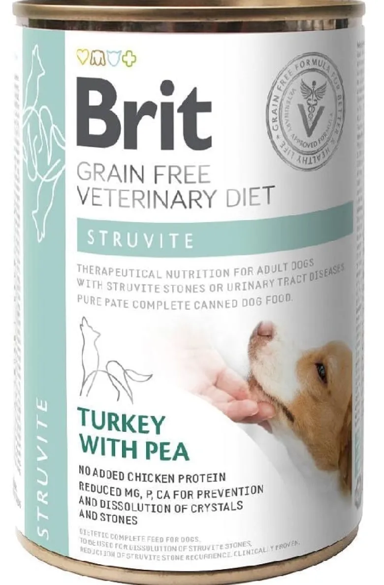 BRIT Veterinary Diet Struvite Turkey&Pea 24x400g