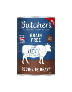 BUTCHER'S Original Recipe in Gravy cibo per cani, polpettine di manzo in salsa, 400g