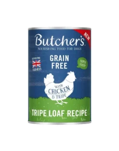 BUTCHER'S Original Tripe cibo per cani, con pollo e rumine, paté 400g