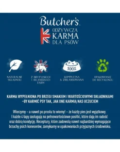 BUTCHER'S Original Tripe cibo per cani, con pollo e rumine, paté 400g