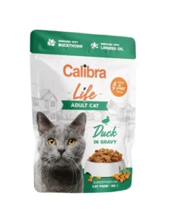 CALIBRA Cat Life Pouch Adult Duck in gravy 85 g anatra in salsa per gatti