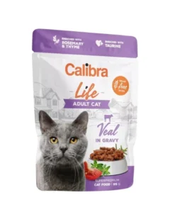 CALIBRA Cat Life pouch Adult Veal in gravy 85g vitello in salsa per gatti