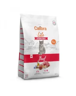 CALIBRA Cat Life Sterilised Beef 1,5 kg cibo secco senza cereali per gatti dopo sterilizzazione o castrazione