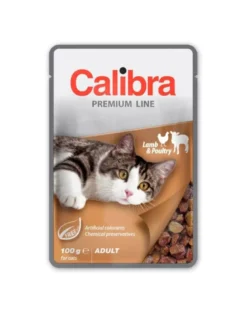 CALIBRA Cat Premium Line Adult Lamb&Poultry 100g con agnello e pollame per gatti