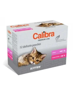 CALIBRA Cat Premium Line Kitten Multipack 12 x 100g bustine per gattini