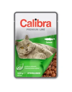 CALIBRA Cat Premium Line Sterilised Salmon 100g con salmone per gatti sterilizzati