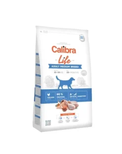 CALIBRA Dog Life Adult Medium Breed Chicken 12kg + snack con manzo 3pz SIMPLY FROM NATURE