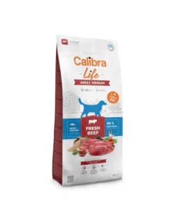 CALIBRA Dog Life Adult Medium Fresh Beef 12 kg con manzo per cani di taglia media