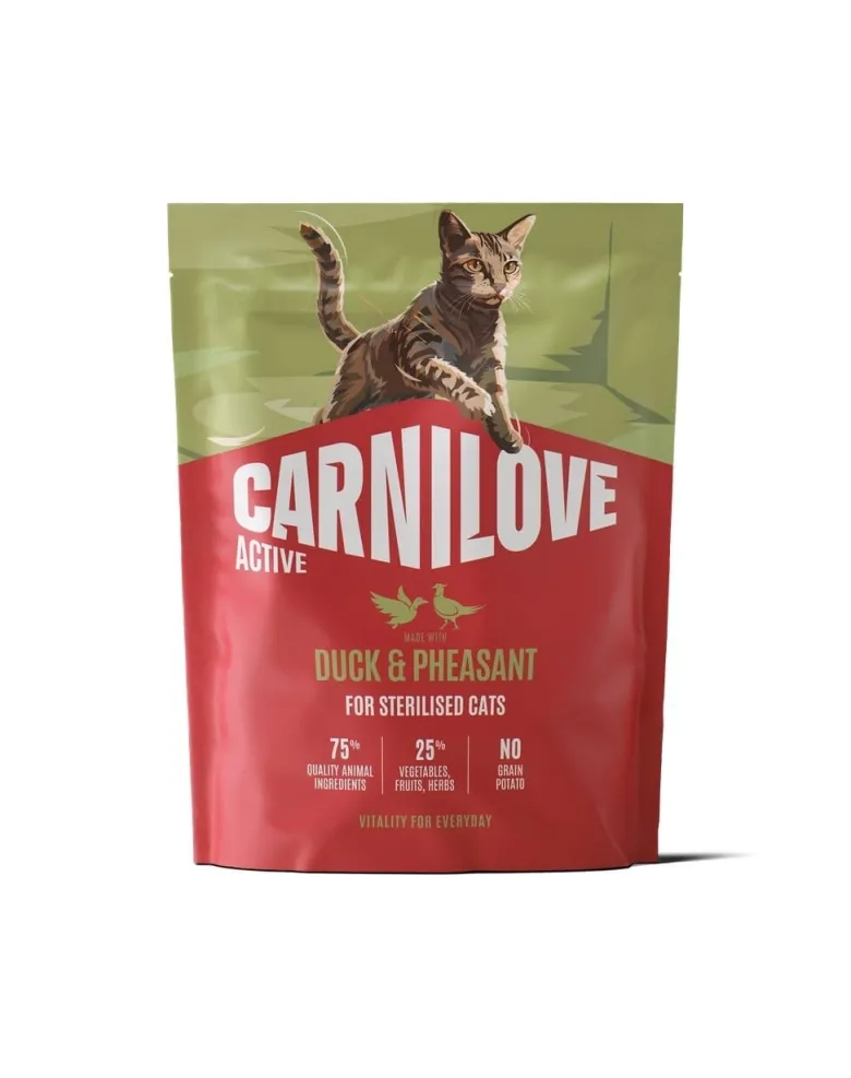 CARNILOVE Active Cat Duck and Pheasant Sterilised 400 g anatra e fagiano, per gatti sterilizzati