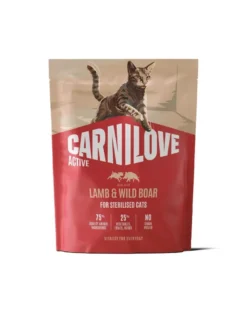CARNILOVE Active Cat Lamb and Wild Boar Sterilised 400 g agnello e cinghiale, per gatti sterilizzati