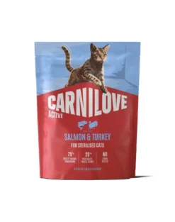 CARNILOVE Active Cat Salmon and Turkey Sterilised 400 g salmone e tacchino, per gatti sterilizzati