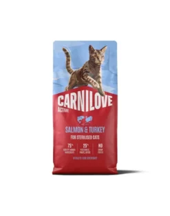 CARNILOVE Active Cat Salmon and Turkey Sterilised 6 kg salmone e tacchino, per gatti sterilizzati