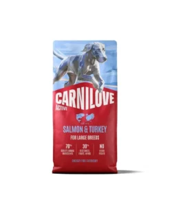 CARNILOVE Active Dog Salmon & Turkey Adult Large Breeds 12 kg salmone e tacchino, per cani adulti di grandi razze