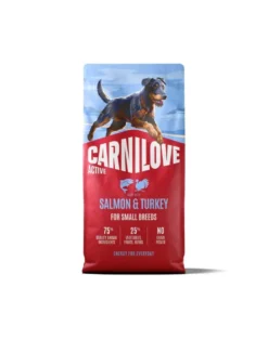 CARNILOVE Active Dog Salmon & Turkey Adult Small Breeds 12 kg salmone e tacchino, per cani adulti di piccole razze