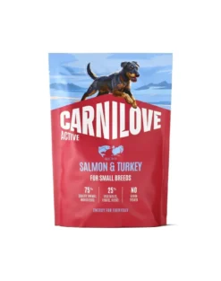 CARNILOVE Active Dog Salmon & Turkey Adult Small Breeds 1,5 kg salmone e tacchino, per cani adulti di piccole razze