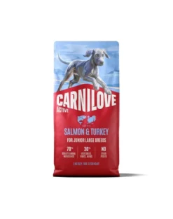 CARNILOVE Active Dog Salmon & Turkey 12 kg Junior Large Breeds salmone e tacchino, per giovani junior di razze grandi