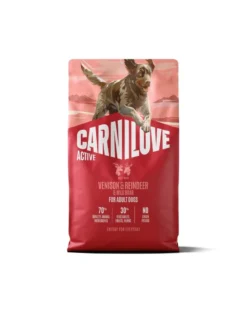 CARNILOVE Active Dog Venison and Reindeer Adult 4 kg carne di cervo, renna e cinghiale, per cani adulti