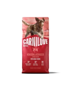 CARNILOVE Active Dog Venison and Reindeer Adult 12 kg carne di cervo, renna e cinghiale, per cani adulti