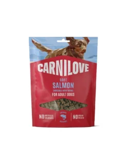CARNILOVE Dog Soft Snack Salmon Small Bite 200g snack morbidi al salmone per cani adulti