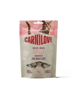 CARNILOVE Freeze-Dried Snack Cat Turkey 40 g con tacchino, snack liofilizzati per gatti