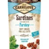 CARNILOVE Semi moist snacks snack con sardine e prezzemolo 50g