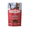 CARNILOVE Soft Snack Cat Sardine 50 g con sardine e fragole, snack morbidi per gatti