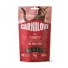 CARNILOVE Soft Snack Cat Turkey 50 g con tacchino e erba gatta, snack morbidi per gatti