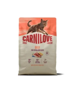 CARNILOVE True Fresh Cat Beef Sterilised 2 kg carne di manzo, per gatti sterilizzati