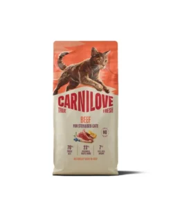 CARNILOVE True Fresh Cat Beef Sterilised 6 kg manzo, per gatti sterilizzati