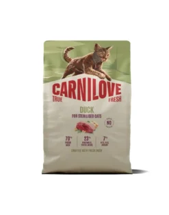 CARNILOVE True Fresh Cat Duck Sterilised 2 kg anatra, per gatti sterilizzati