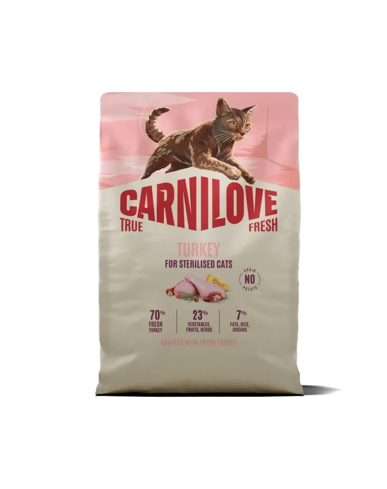 CARNILOVE True Fresh Cat Turkey Sterilised 2 kg tacchino, per gatti sterilizzati