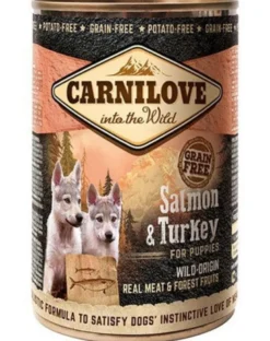 CARNILOVE Wild Meat Salmon & Turkey salmone e tacchino per cuccioli 400 g