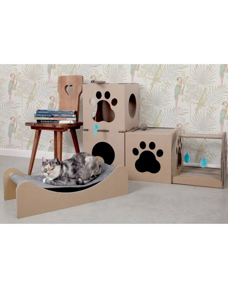CARTON+ PETS Tiragraffi per gatti Fun Park