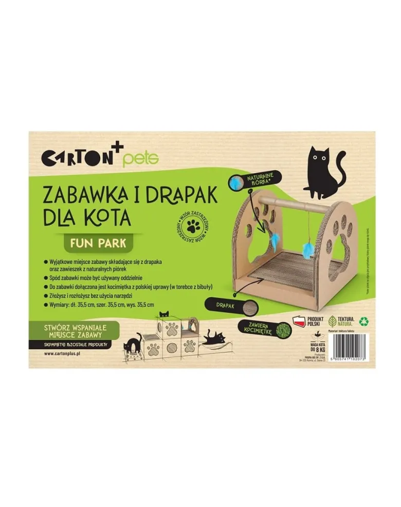 CARTON+ PETS Tiragraffi per gatti Fun Park