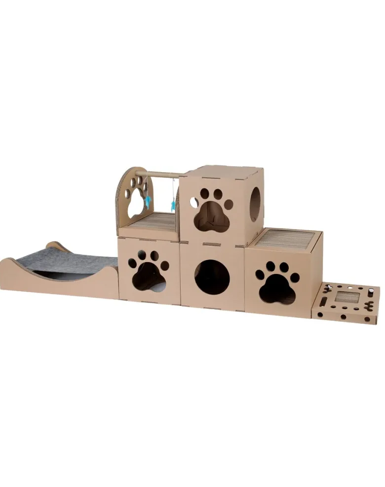CARTON+ PETS Tiragraffi per gatti Fun Park