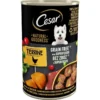 CESAR Natural Goodness Alimento umido senza cereali con carne di pollo e patate dolci, piselli e mirtilli rossi 400g