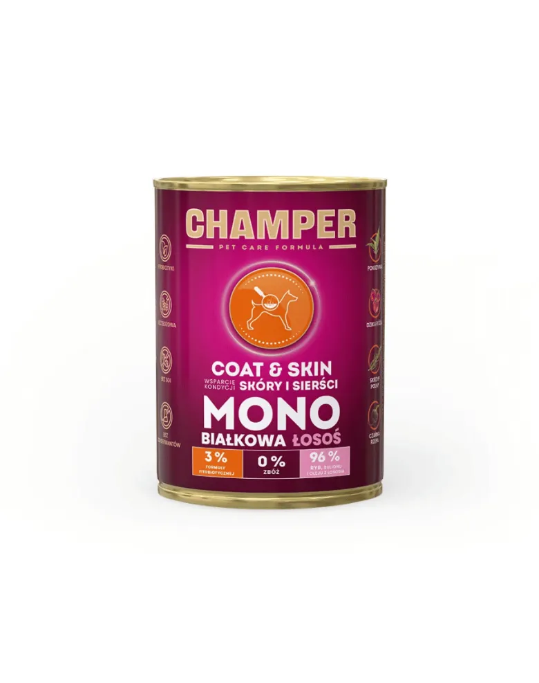 CHAMPER Bones Joints Salmone alimento monoproteico per cani 400 g