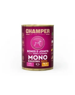 CHAMPER Bones Joints Tacchino alimento monoproteico per cani 400 g