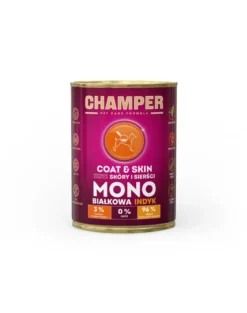 CHAMPER Coat Skin Tacchino alimento monoproteico per cani 400 g