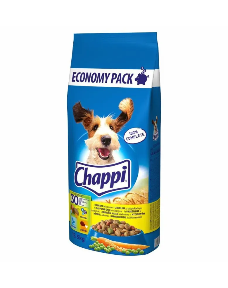 CHAPPI Cibo secco con pollame e verdure 13.5 kg