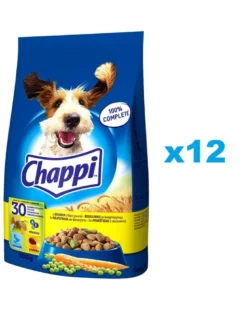 CHAPPI Pollame 12x500g Alimento secco per cani con pollame e verdure