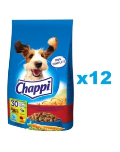 CHAPPI 12x500g Alimento secco per cani con manzo, pollame e verdure