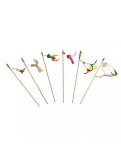 COMFY Giocattolo per gatti Canna da pesca con piume 50 cm